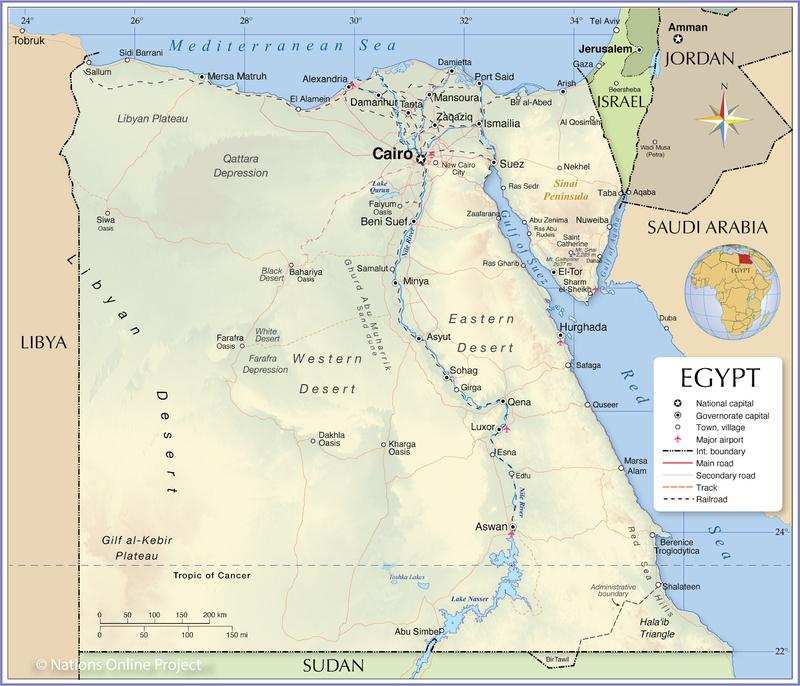 Mısır Şehir Haritası Nasıldır?