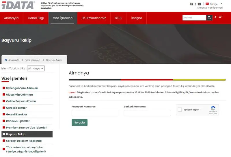 Almanya Vize Sorgulama ve Takip İşlemleri Nasıl Yapılır?