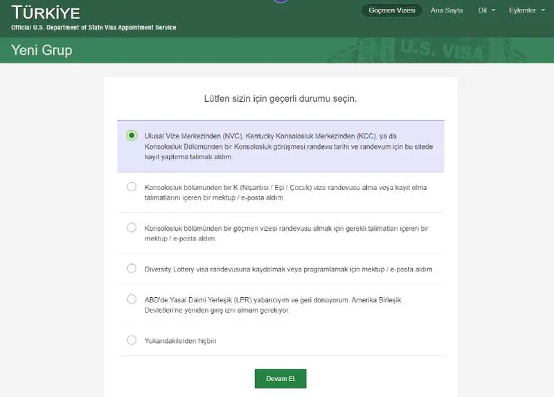 ABD Büyükelçiliği Randevu Hazırlığı