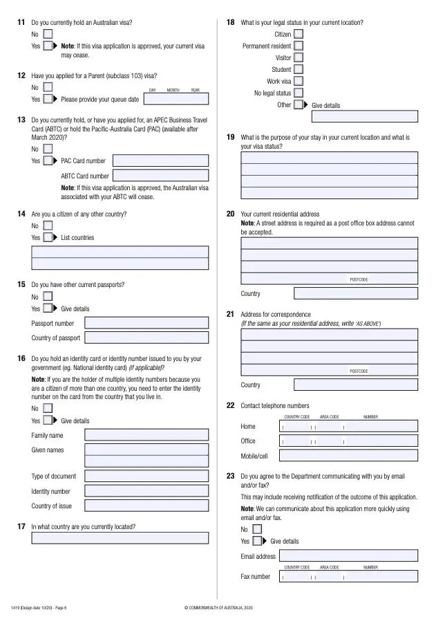 Avustralya Vize Formu Nasıl Doldurulur? 2