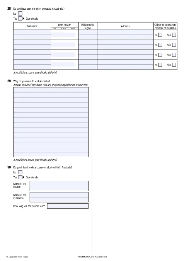 Avustralya Vize Formu Nasıl Doldurulur? 4