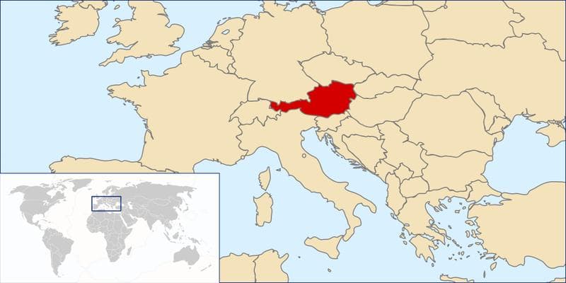 Avusturya Haritada Nerededir?