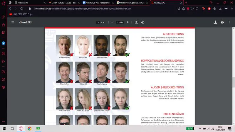 Avusturya Vize Fotoğraf Özellikleri Nasıl Olmalıdır?