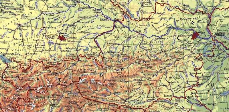 Avusturya'nın Fiziki Haritası Nasıldır?