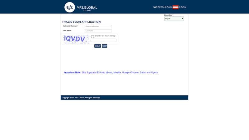 VFS Global Üzerinden Avusturya Vize Takip İşlemi Nasıl Yapılır?