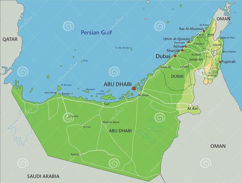 Fiziki Dubai Haritası Nasıldır?