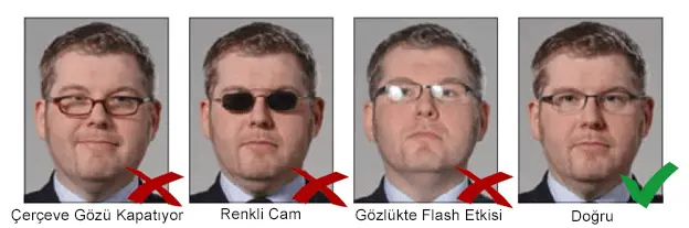 Bulgaristan Vize Fotoğrafı Gözlük Kullanımı