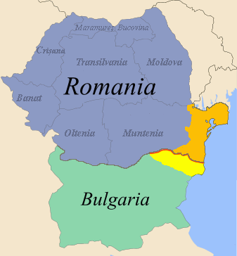 Romanya Bulgaristan Haritası