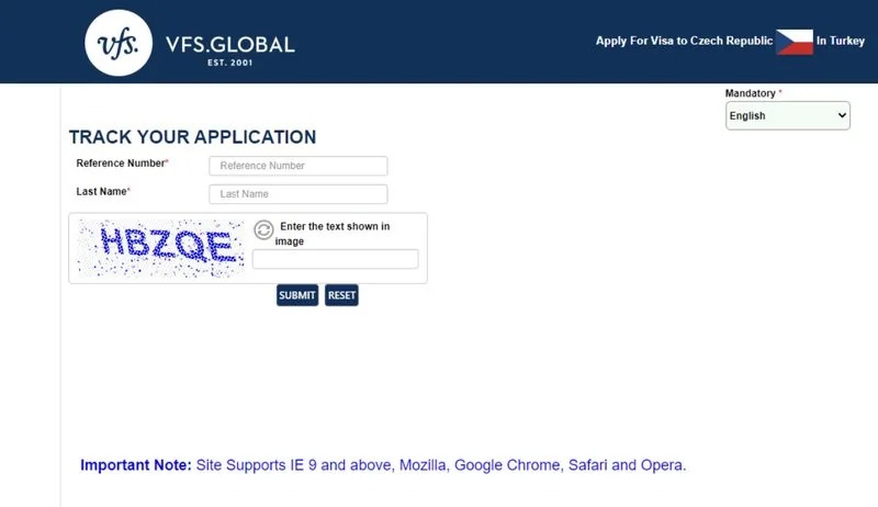 Çekya Turistik Vize Başvurumu Nasıl Takip Edebilirim?