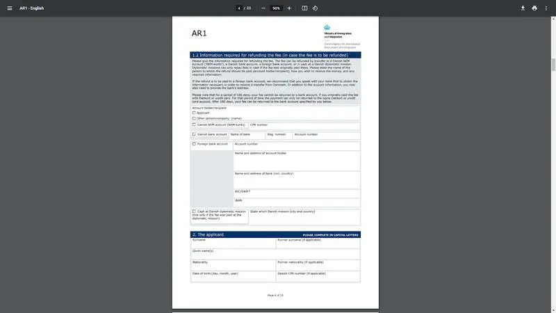 Danimarka Çalışma Vizesi Başvuru Formu