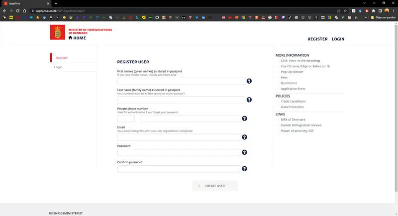 Danimarka Schengen Vize Başvuru Formu için ApplyVisa Hesabı Nasıl Oluşturulur?