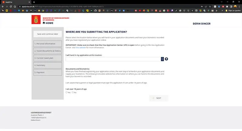 Danimarka Schengen Vizesi Başvuru Formu Nasıl Doldurulur 3