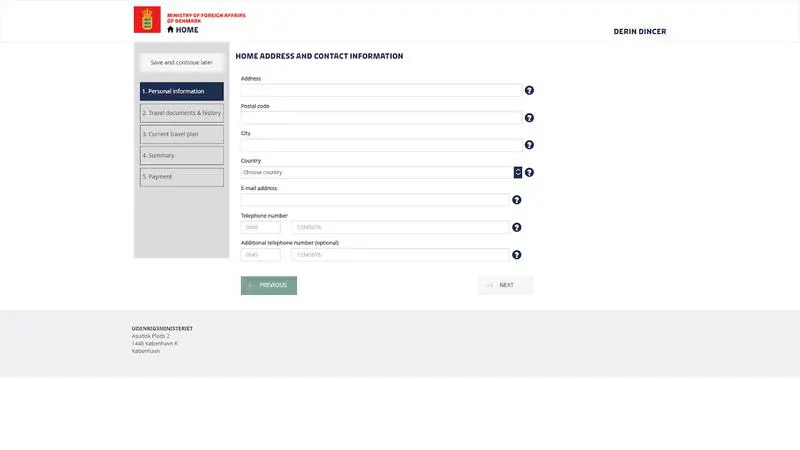 Danimarka Schengen Vizesi Başvuru Formu Nasıl Doldurulur 5