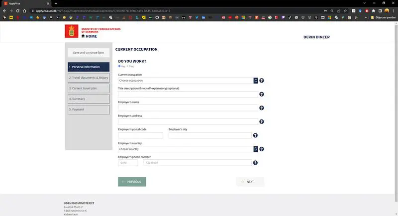 Danimarka Schengen Vizesi Başvuru Formu Nasıl Doldurulur 6