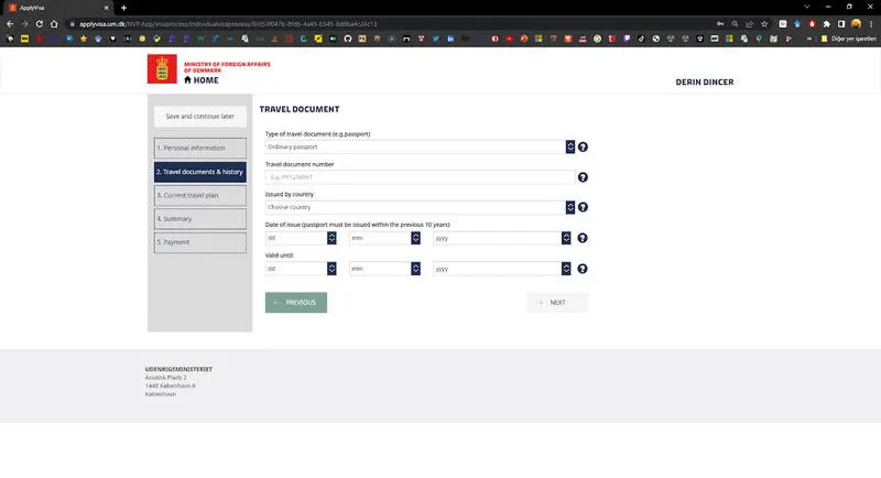 Danimarka Schengen Vizesi Başvuru Formu Nasıl Doldurulur 7