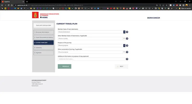 Danimarka Schengen Vizesi Başvuru Formu Nasıl Doldurulur 8