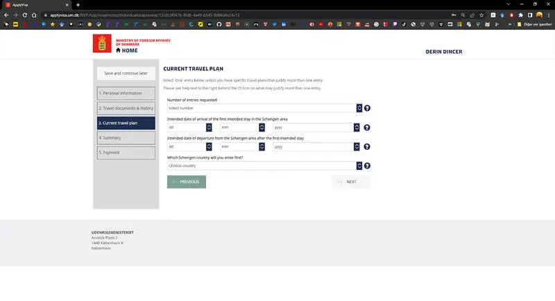 Danimarka Schengen Vizesi Başvuru Formu Nasıl Doldurulur 9