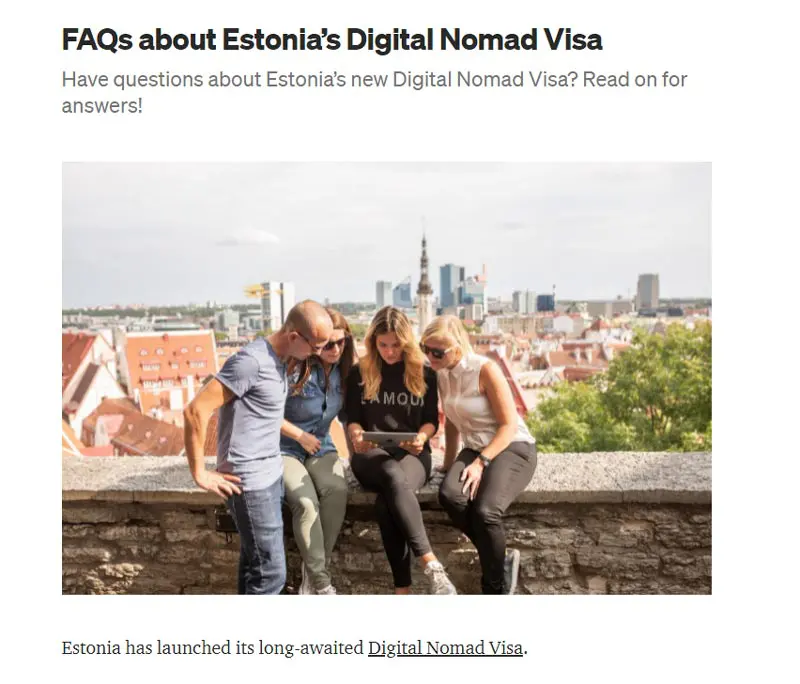 Estonya Dijital Göçebe Vizesi Nedir?