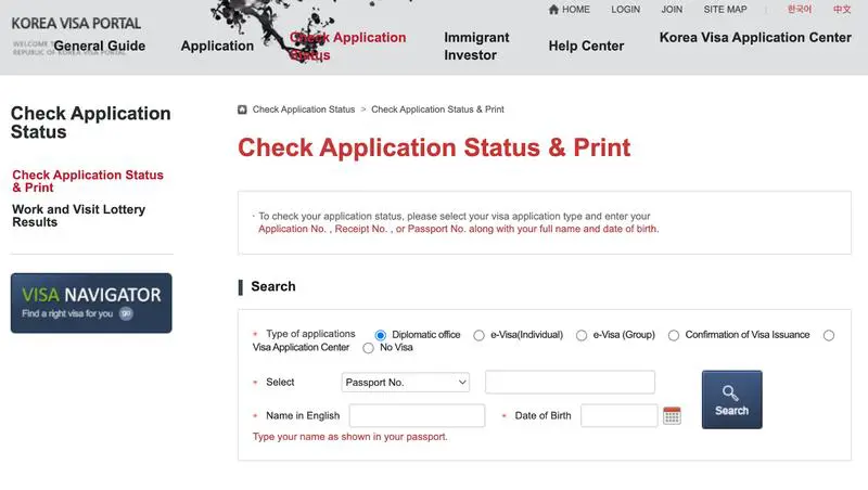 Güney Kore İş Arama Vizesi için Başvuru Takibi Nasıl Yapılır?