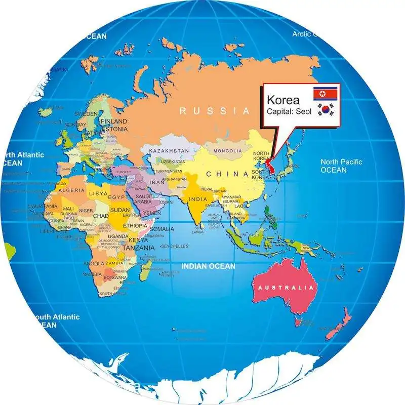 Güney Kore’nin Dünya Haritasındaki Yeri Nerededir?