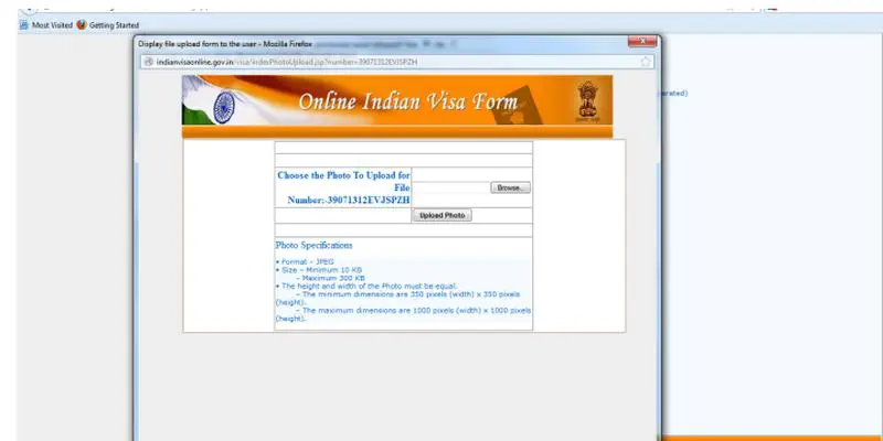 Hindistan Vizesi için Fotoğraf Yükleme İşlemi Nasıl Yapılır? 6