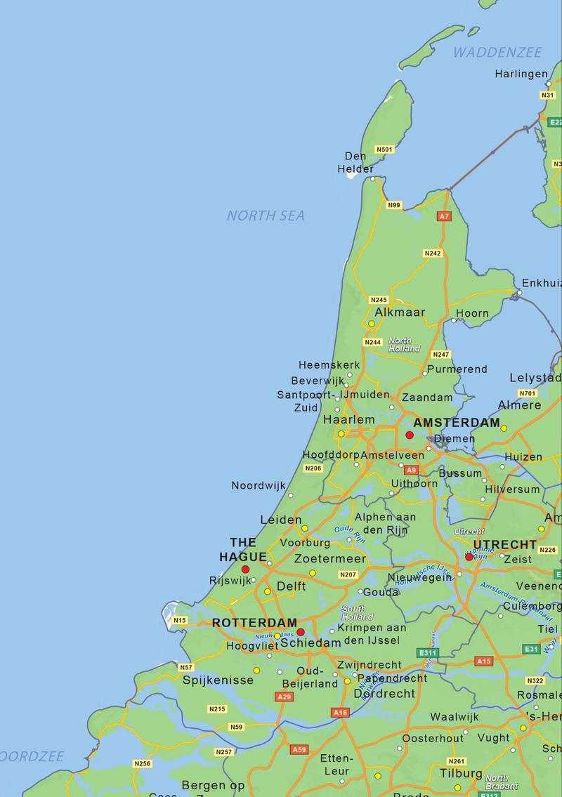 Hollanda Fiziki Haritası Nasıldır?