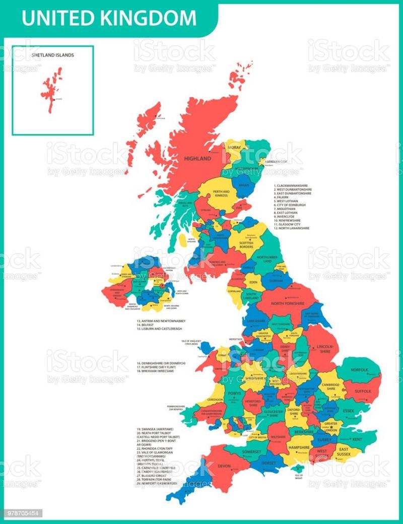İngiltere Şehirleri Haritası Nasıldır?