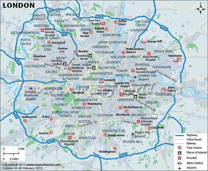Londra Haritası Nasıldır?