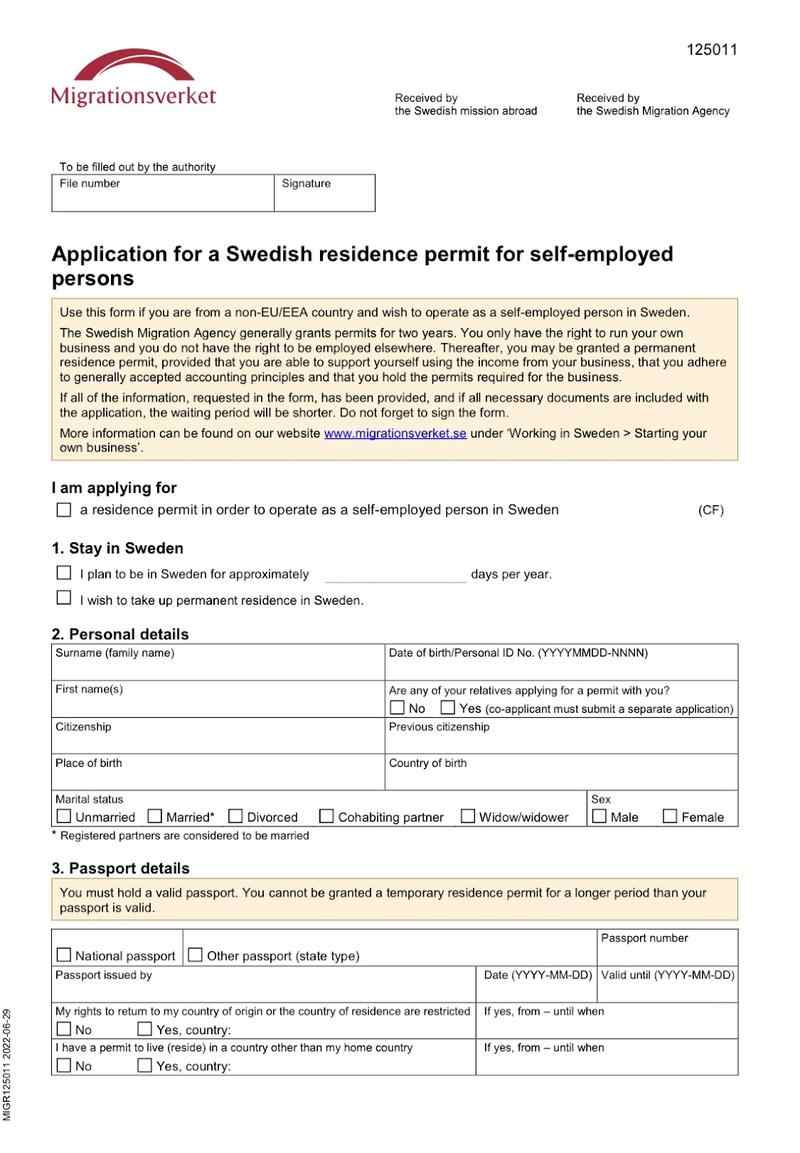 İsveç Yatırımcı Vizesi Başvuru Formu Nasıl Doldurulmalıdır?