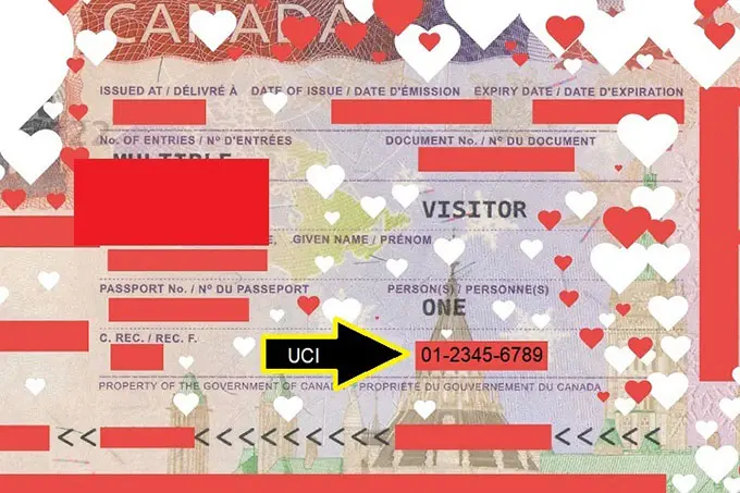 Kanada Kalıcı Oturum Kartı Arka Yüzü