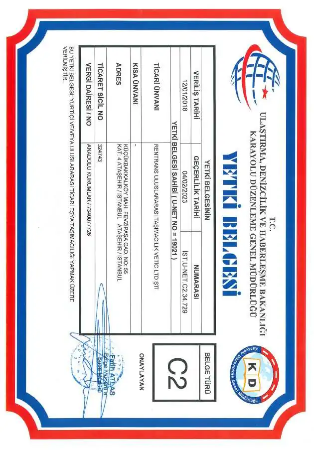 Litvanya Şoför Vizesi İçin C2 Sertifikası