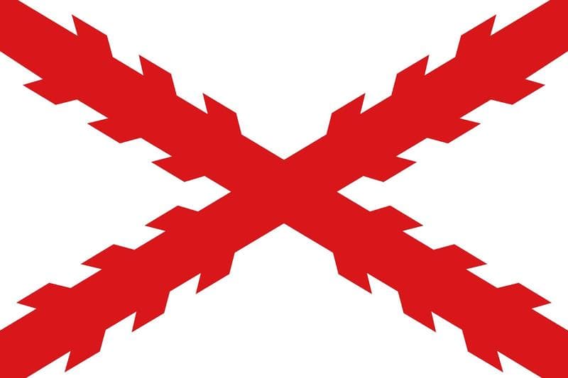 1506–1785 yılları arasında kullanılan Meksika bayrağı