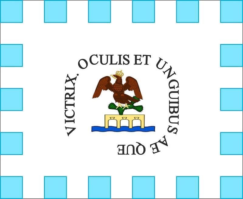 1812 yılında kullanılan Meksika bayrağı