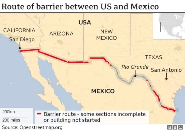 ABD Meksika Sınırı Kaç Kilometredir?