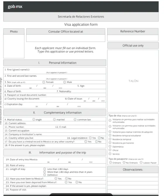Meksika Öğrenci Vizesi Başvuru Formu Nasıl Olmalı? #1