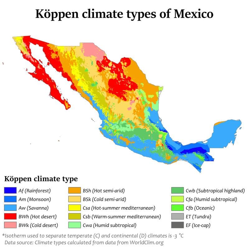 Meksika'da Görülen 7 İklim Türü Nelerdir?