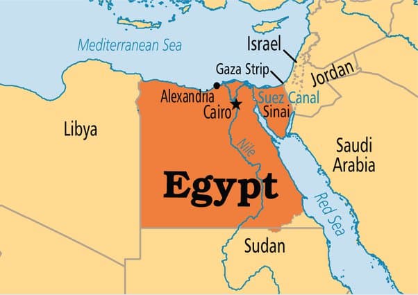 Mısır'a Komşu Ülkeler Nelerdir?