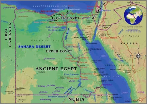 Mısır’ın Coğrafi Haritası Nasıldır?