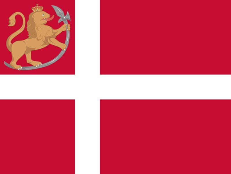 1814 - 1821 arası Norveç Bayrağı