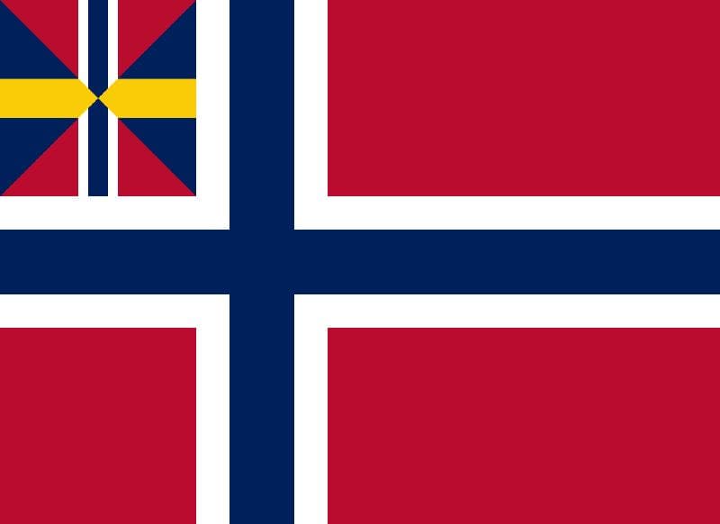 1844 - 1899 arası Norveç Bayrağı
