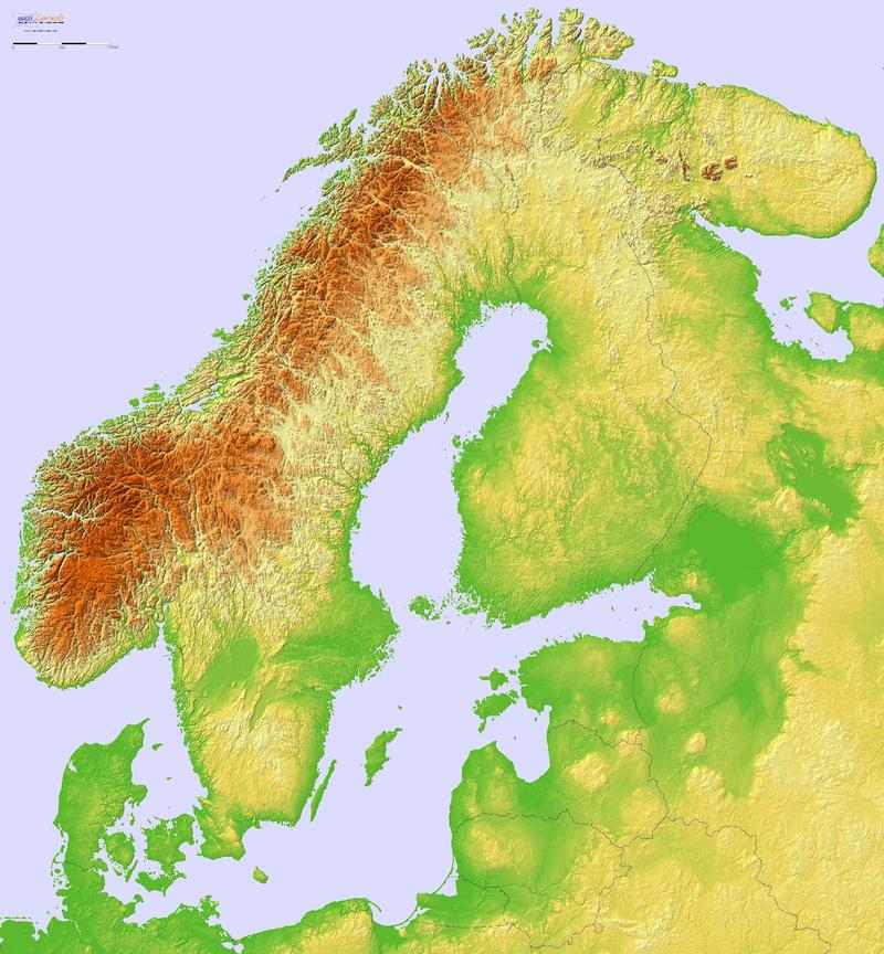Norveç Fiziki Haritası Nasıldır?