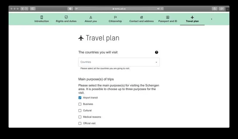 Norveç Transit Vize Başvuru Formu Nasıl Doldurulur?