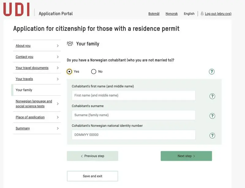 Norveç Vatandaşlık Başvuru Formu Nasıl Doldurulur 15