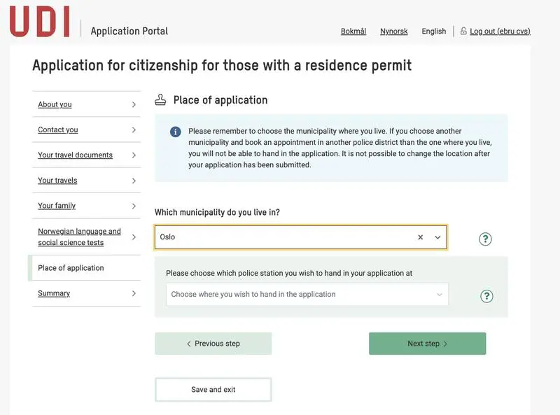 Norveç Vatandaşlık Başvuru Formu Nasıl Doldurulur 17