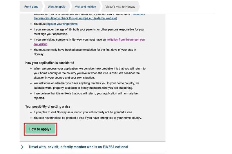 Norveç Vize Formu Nasıl Doldurulur 9