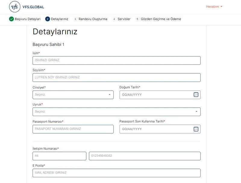 VFS Global Üzerinden Norveç Vize Randevu İşlemleri 2