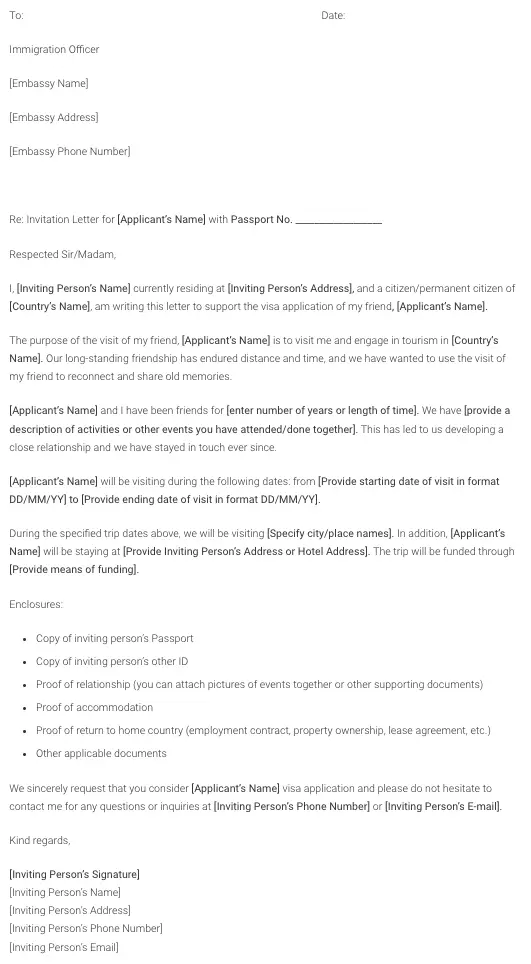 Portekiz Vizesi için Davet Mektubu Nasıl Olmalıdır?