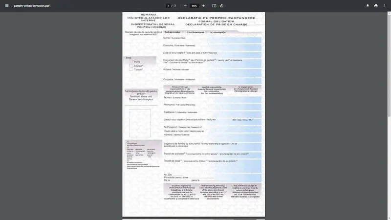 Romanya Vize Başvurusu için Davet Mektubu Nasıl Olmalıdır?