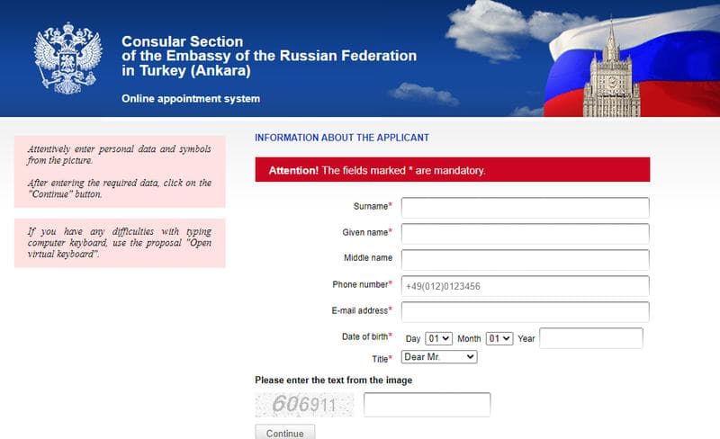 Rusya Federasyonu Türkiye Büyükelçiliği Vize Randevusu Nasıl Alınır?