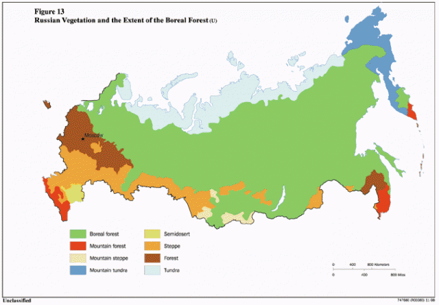 Rusya'nın Bitki Örtüsü Nasıldır?